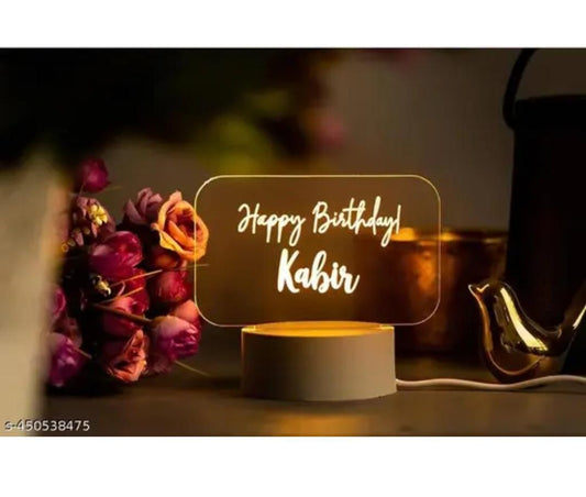 Customised birthday gift, Glass, Wooden